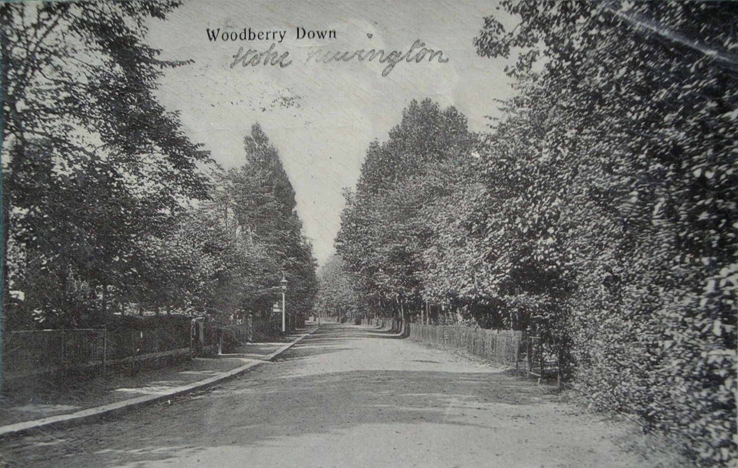 Postcard-Vintage-1905-Woodberry-Down-Stoke-Newington-London