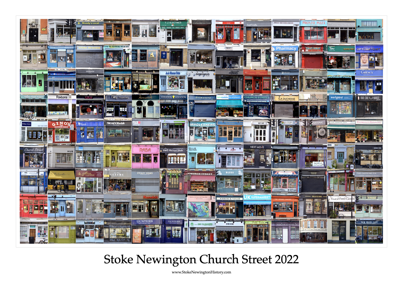 Annual shopfront photo survey image from Stoke Newington Church Street project overview